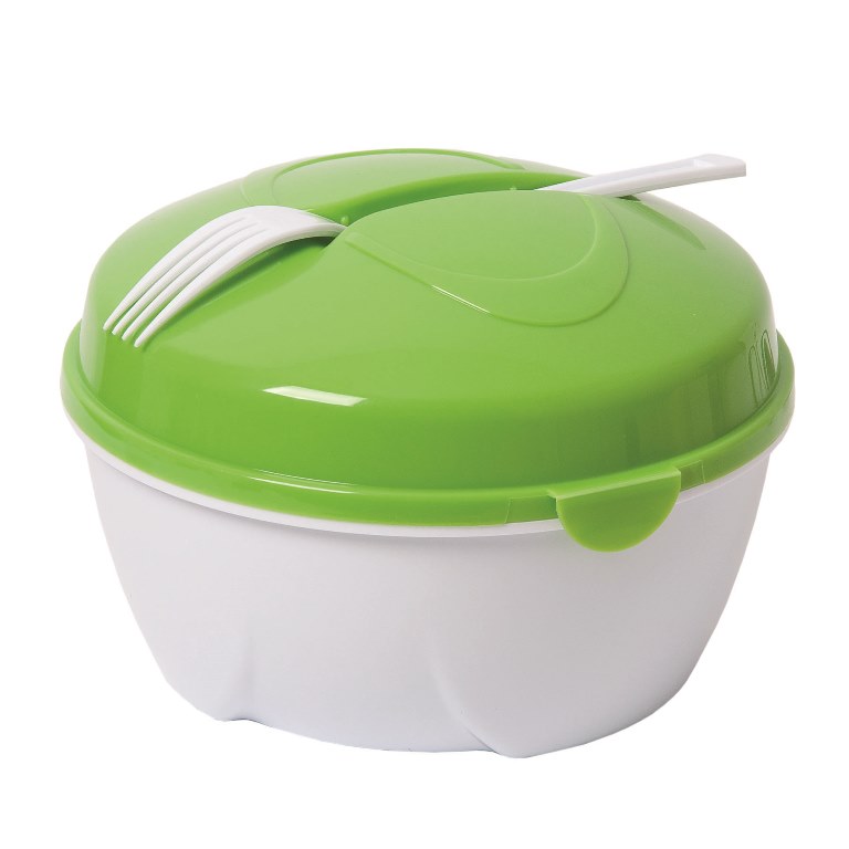Picture of Debco KP8805 Trainer on The Go Salad Bowl - White / Lime Green 