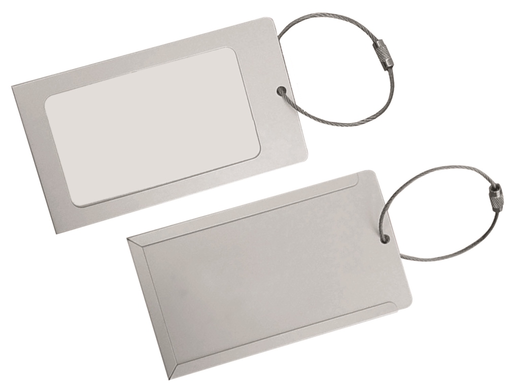 Aluminum Luggage Tag - Silver