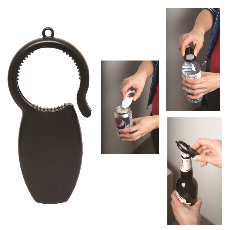 Picture of Debco MT9021 Anyouvert 3 in 1 Bottle Opener - Black 