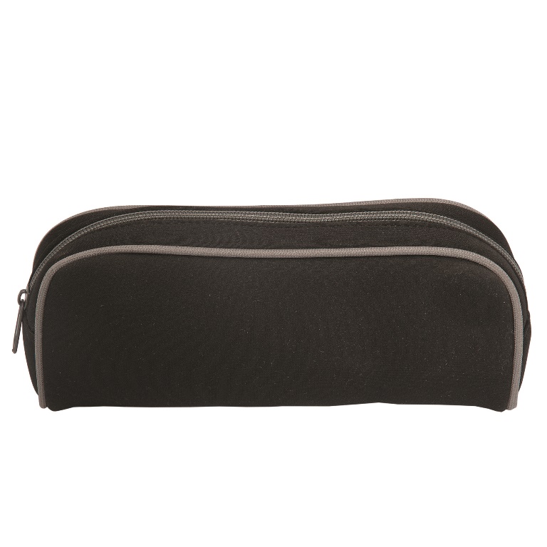 Neoprene Pencil Case - Black / Grey