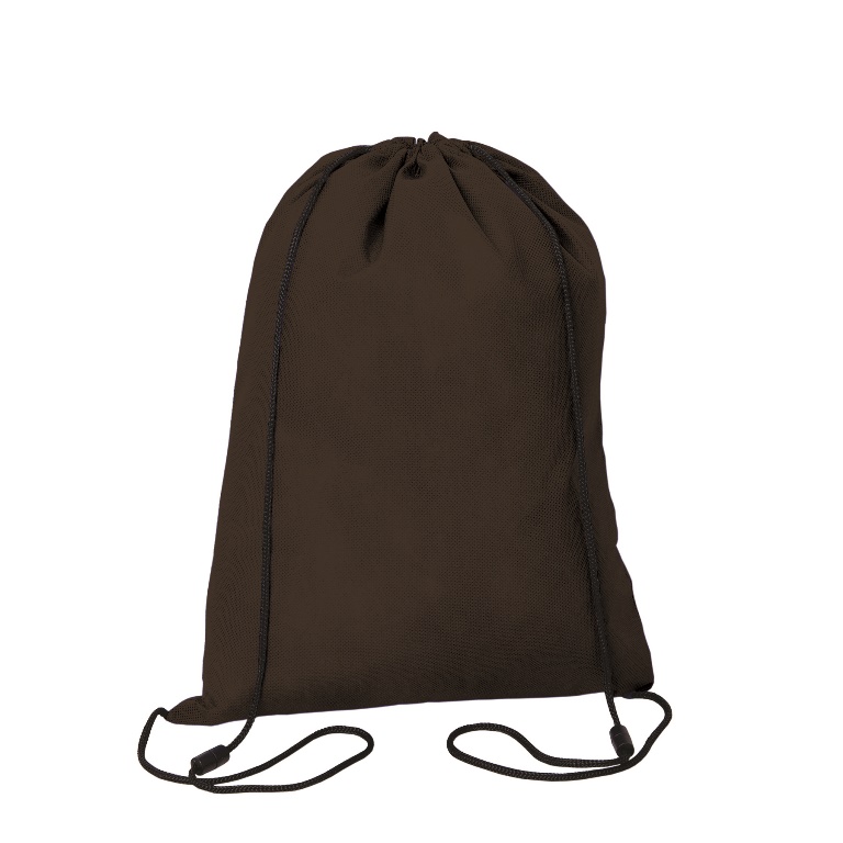 Picture of Debco NW1190 Small Fry Non Woven Drawstring Bag - Black 