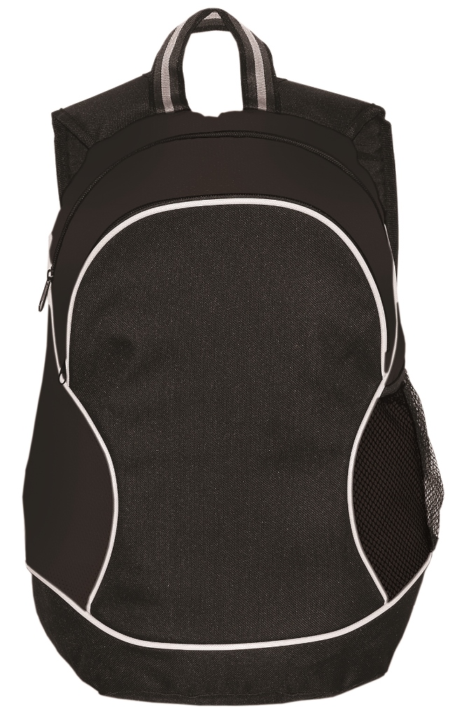 Non Woven Diamond Pattern Backpack - Black
