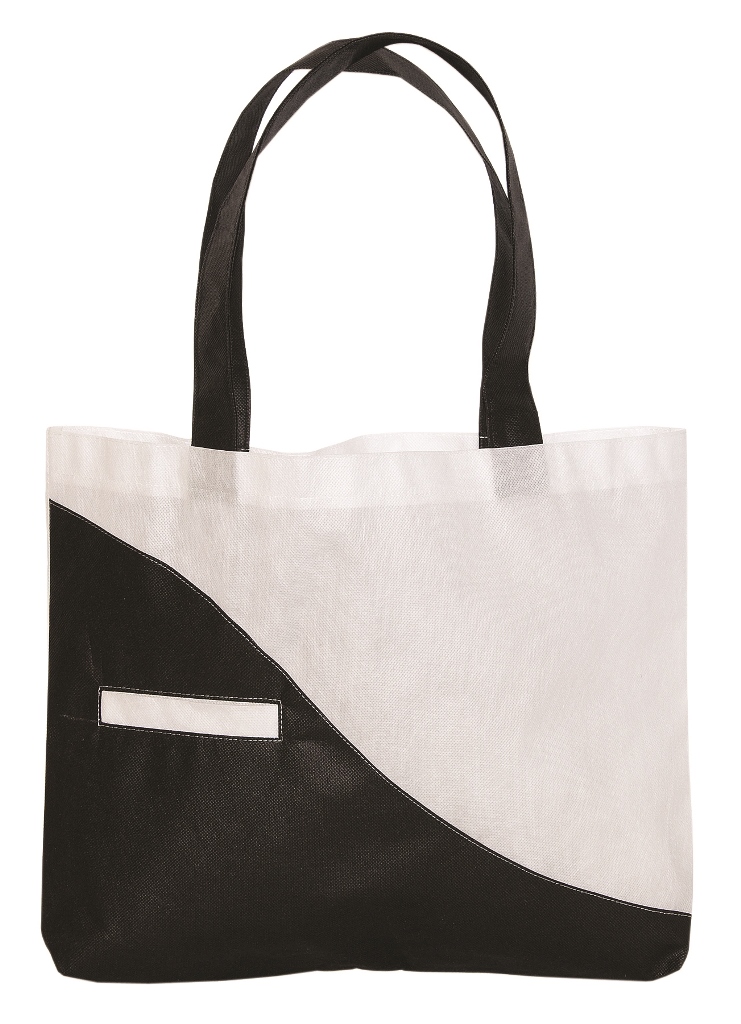Non Woven Tote - White / Black