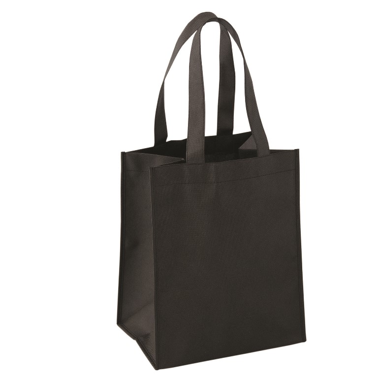 Mid Size Non Woven Tote - Black