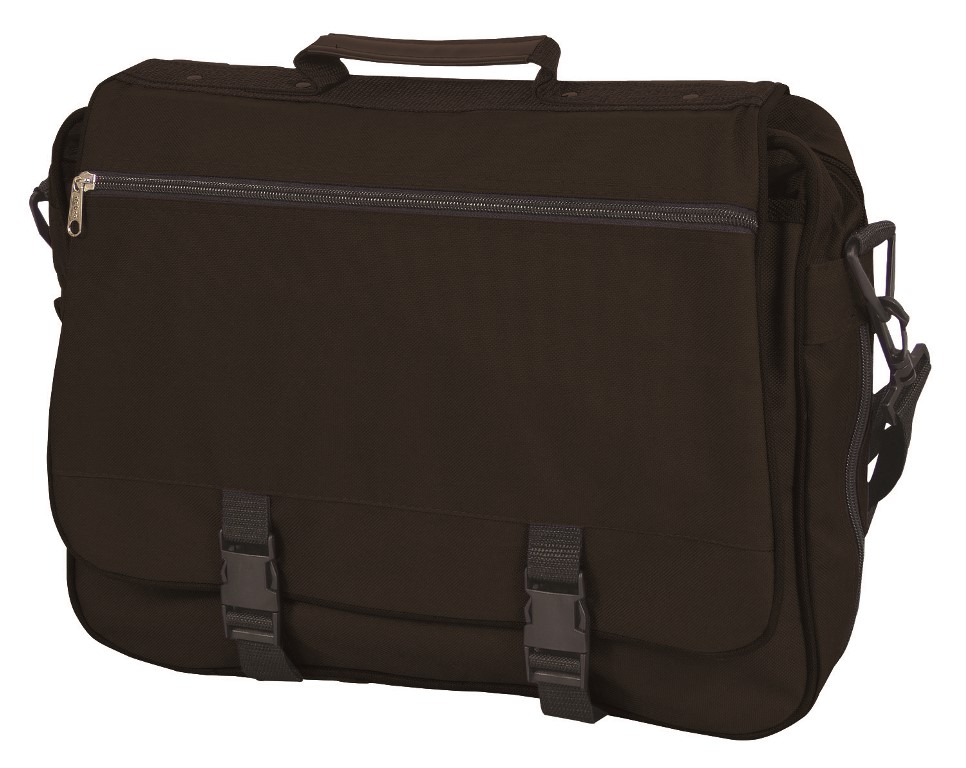 Picture of Debco P4481 Zippered Front Pocket Business Brief - Black 