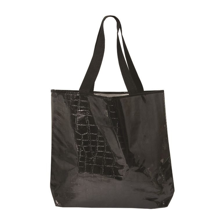 Picture of Debco TO8740 Double Trouble Tote Bag - Black / Clear 