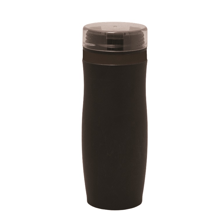Picture of Debco WB6405 Stealth Oasis 400 ml 13.5 oz Vacuum Travel Tumbler - All Black 