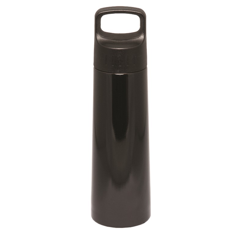 Picture of Debco WB8644 750 ml 25 oz Single Walled Stainless Steel Bottle - Black 