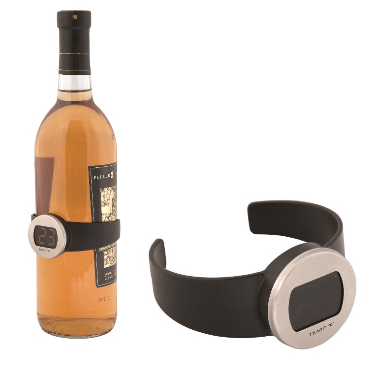 Picture of Debco WK6409 LE Sommelier Digital Wine Bottle Thermometer - Black 