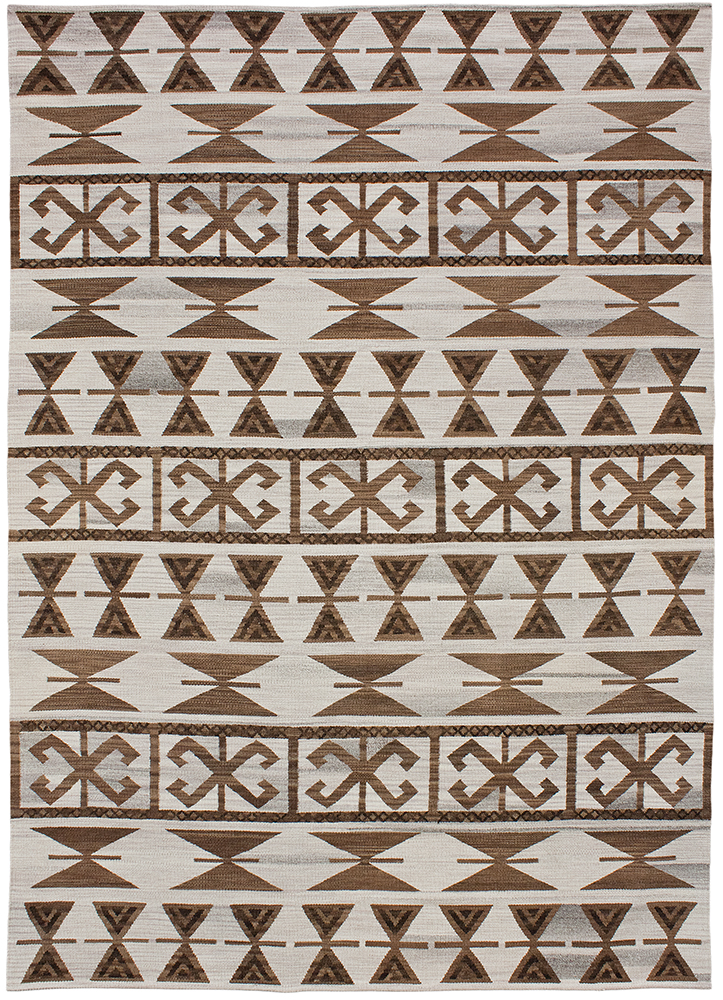 Picture of Due Process Stable Trading Flatweave Andalusian No. 1 Cocoa Area Rug&#44; 4 x 6 ft.