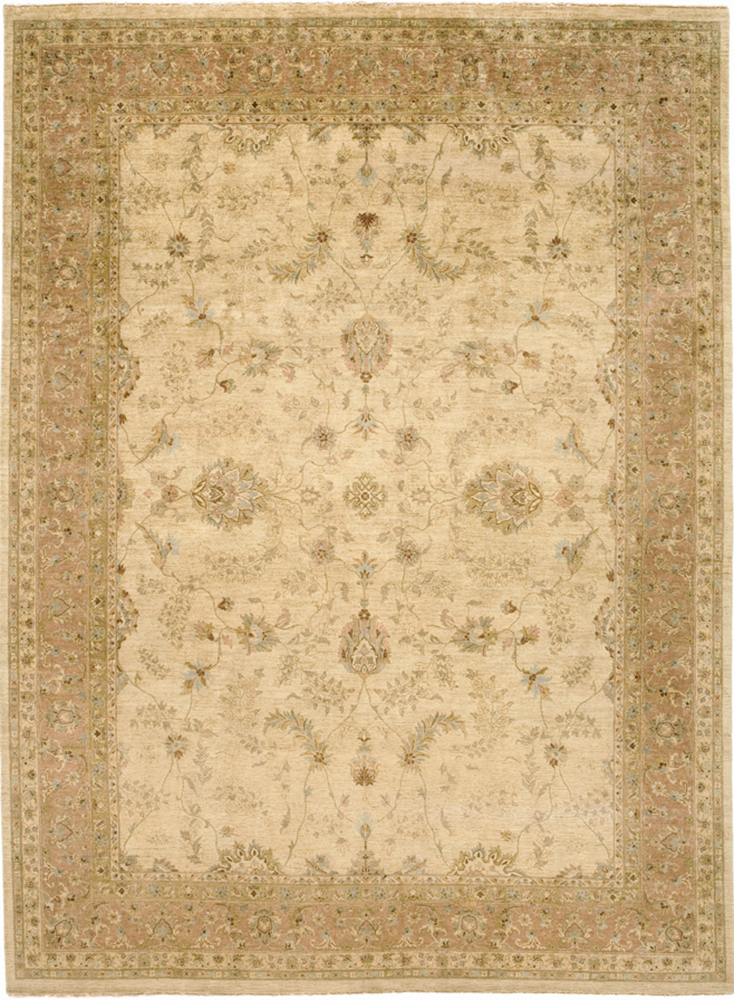 Picture of Due Process Stable Trading Khyber Lilihan Cream & Melon Area Rug&#44; 4 x 6 ft.