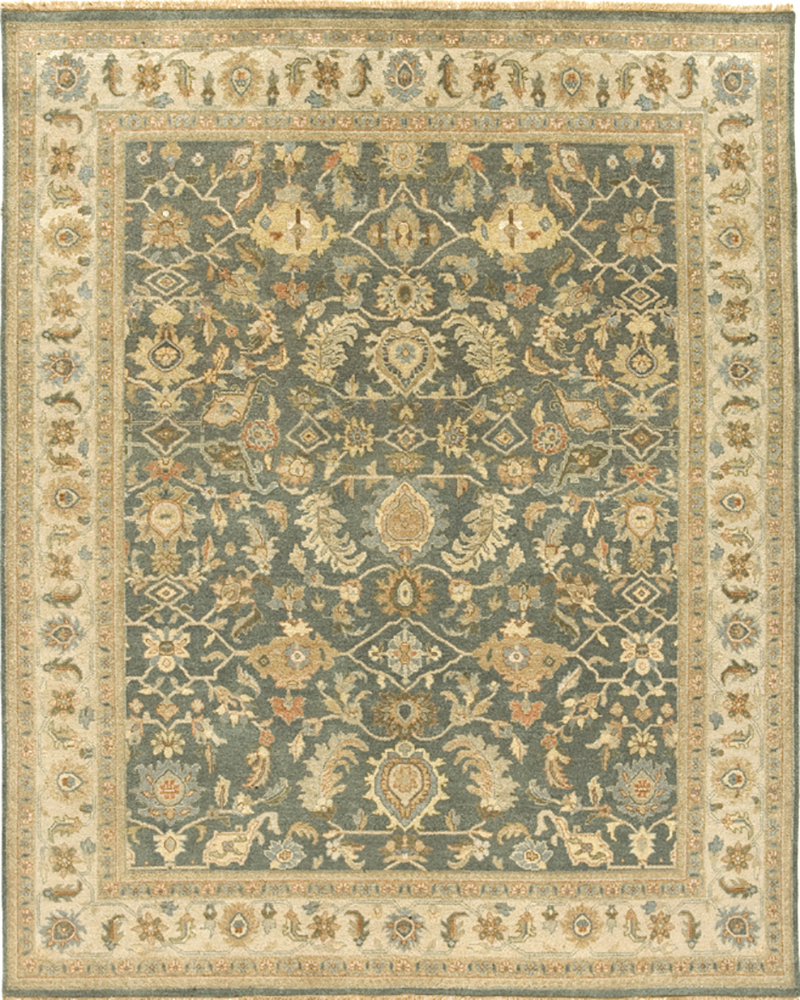 Picture of Due Process Stable Trading Mirzapur Ferrahan Teal & Beige Area Rug&#44; 9 x 12 ft.