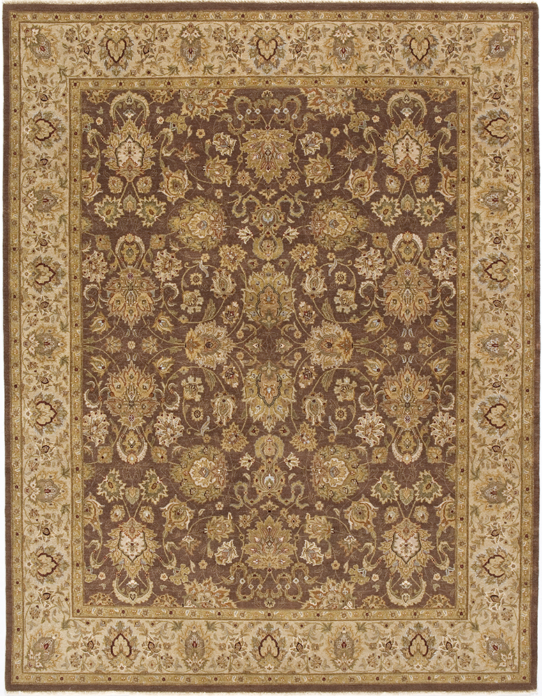 Picture of Due Process Stable Trading Rambagh Nain Brown & Beige Area Rug&#44; 10 x 14 ft.
