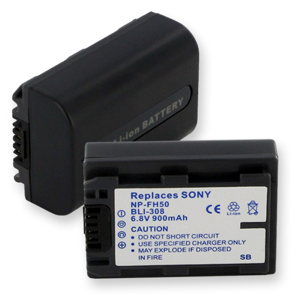 Picture of Empire BLI-308C 6.8V Sony NP-FH50 Li-ion 900 mAh Battery - 6.12 watt