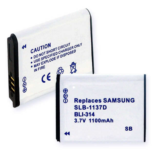Picture of Empire BLI-314 3.7V Samsung SLB-1137D Li-ion 1000 mAh Battery - 3.7 watt
