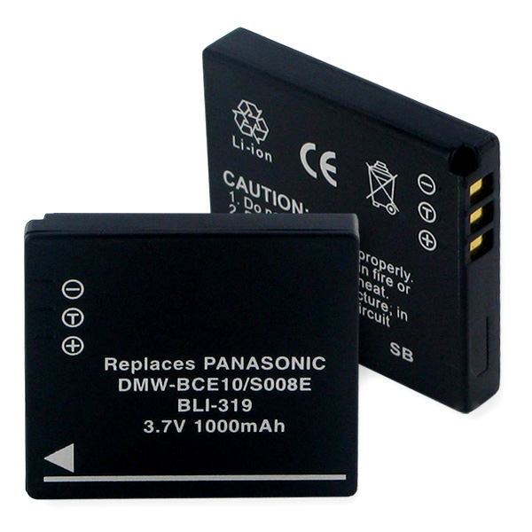 Picture of Empire BLI-319 3.7V Panasonic DMW-Bce10 & S008E Li-ion 650 mAh Battery - 3.7 watt