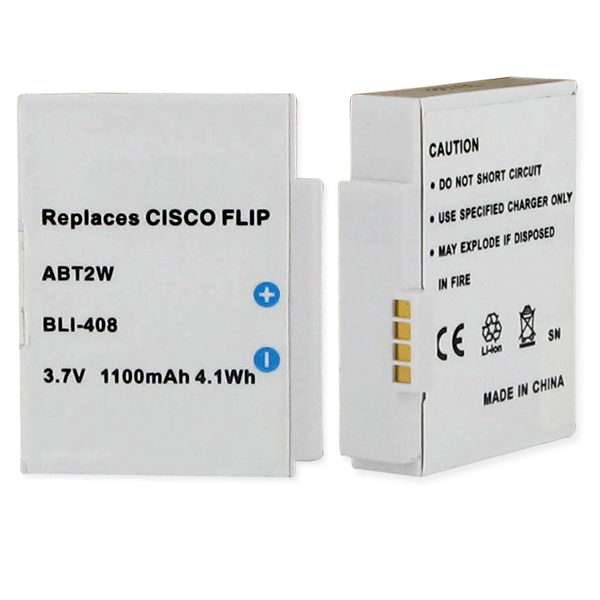 Picture of Empire BLI-408 Cisco Flip ABT2W 3.7V 1100 mAh Batteries - 4.07 watt