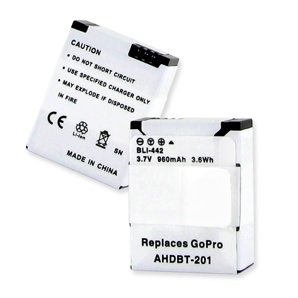 Picture of Empire BLI-442 Go Pro AHDBT 3.7V 960 mAh Batteries - 3.55 watt