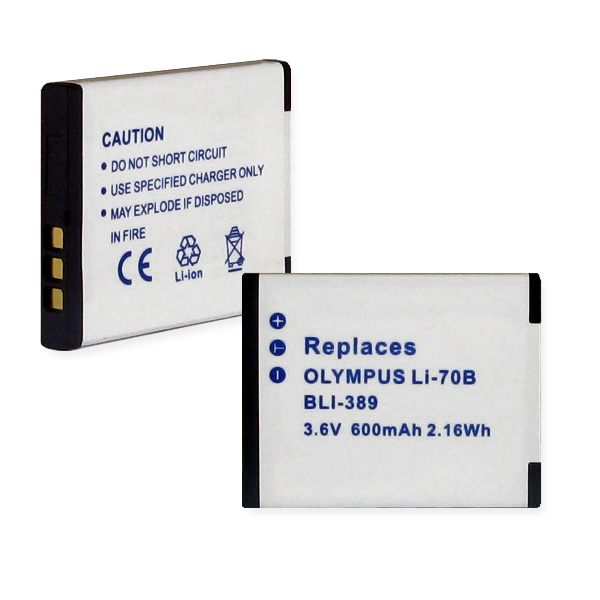 Picture of Empire BLI-389 Olympus Li-70B 3.6V 600 mAh Batteries - 2.16 watt