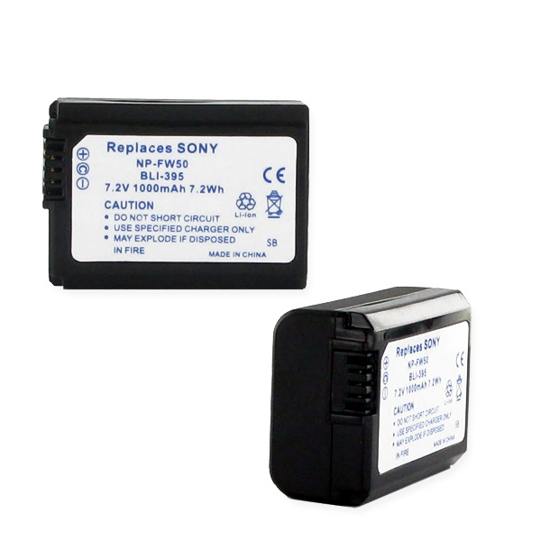 Picture of Empire BLI-395 Sony NP-FW50 7.2V 1000 mAh Batteries - 7.2 watt