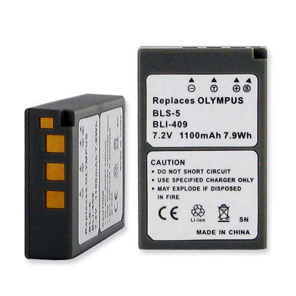 Picture of Empire BLI-409 Olympus BLS-5 7.2V 1100 mAh Batteries - 7.92 watt