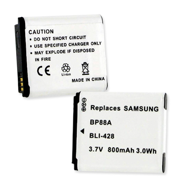 Picture of Empire BLI-428 Samsung BP88A 3.7V 800 mAh Batteries - 2.96 watt