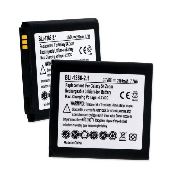 Empire BLI-1366-2.1 3.8V Samsung Galaxy S4 Zoom 2100 mAh Li-ion Battery - 7.98 watt