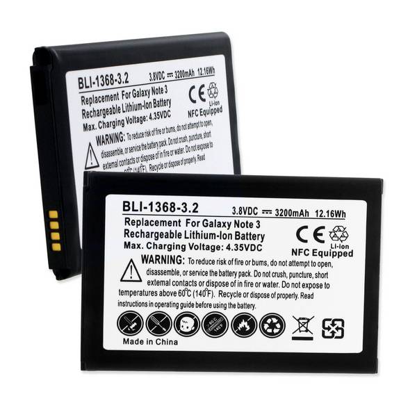 Picture of Empire BLI-1368-3.2 Samsung Galaxy Note 3 N9000 3.8V 3.2Ah Li-ion NFC Battery - 12.16 watt