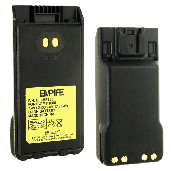 Picture of Empire BLI-BP280 Icom BP280Li Replacement 7.4V 2400 mAh Li-ion Battery - 17.76 watt