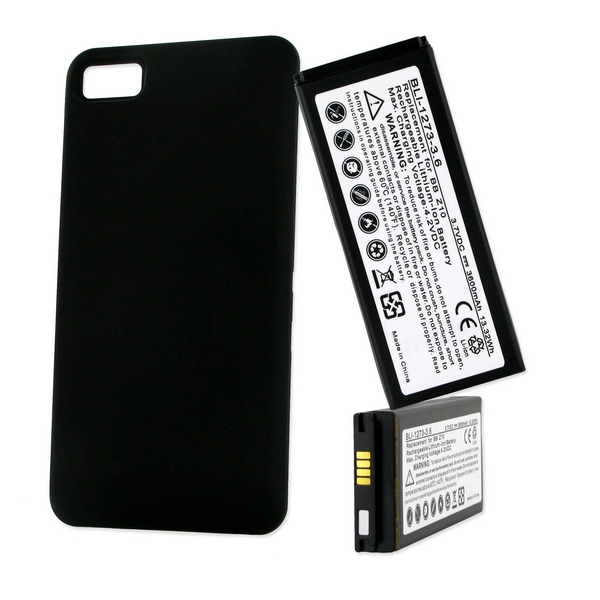 Empire BLI-1273-3.6 Blackberry Z10 3.7V 3600 mAh Li-ion Extended Battery with Cover - 13.68 watt