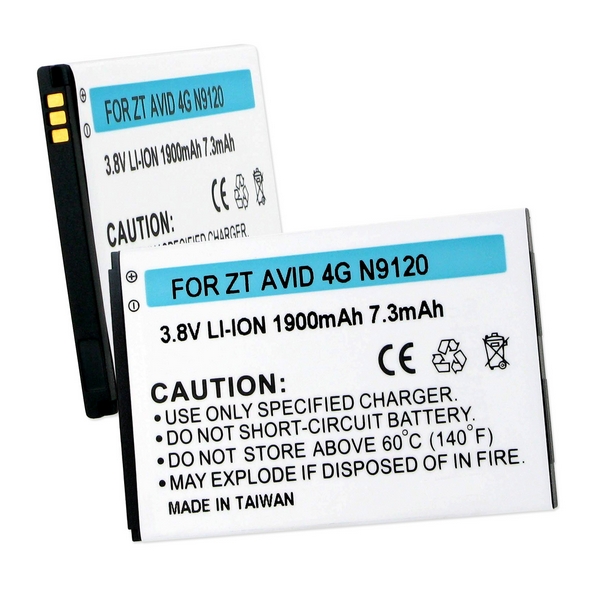 Empire BLI-1318-1.9 ZTE Avid 4G N9120 3.7V 1600 mAh Li-ion Battery - 5.92 watt