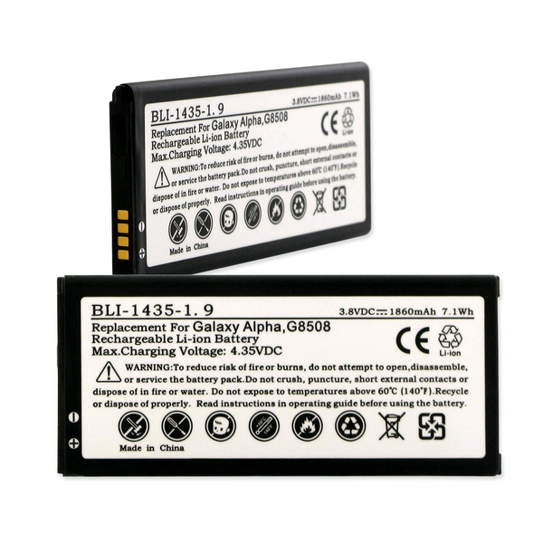 Empire BLI-1435-1.9 Samsung EB-BG850BBU 3.8V 1860 mAh Li-ion Battery - 7.07 watt