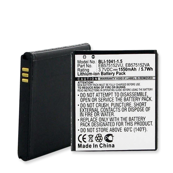 Picture of Empire BLI-1041-1.5 3.7V Samsung Galaxy S Li-ion 1550 mAh Battery - 5.74 watt