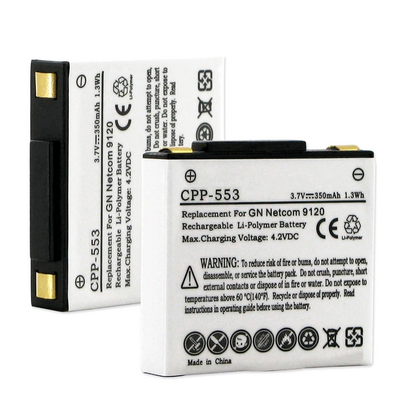 Picture of Empire CPP-553 3.7VGN Netcom Jabra Gn9120 350 mAh Li-Poly Battery - 1.29 watt