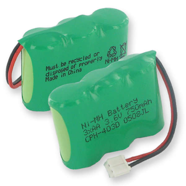 Picture of Empire CPH-403D 3.6V 3 x 2 in. & 3AA Nickel Metal Hydride Battery 750 mAh & D Connector - 2.7 watt