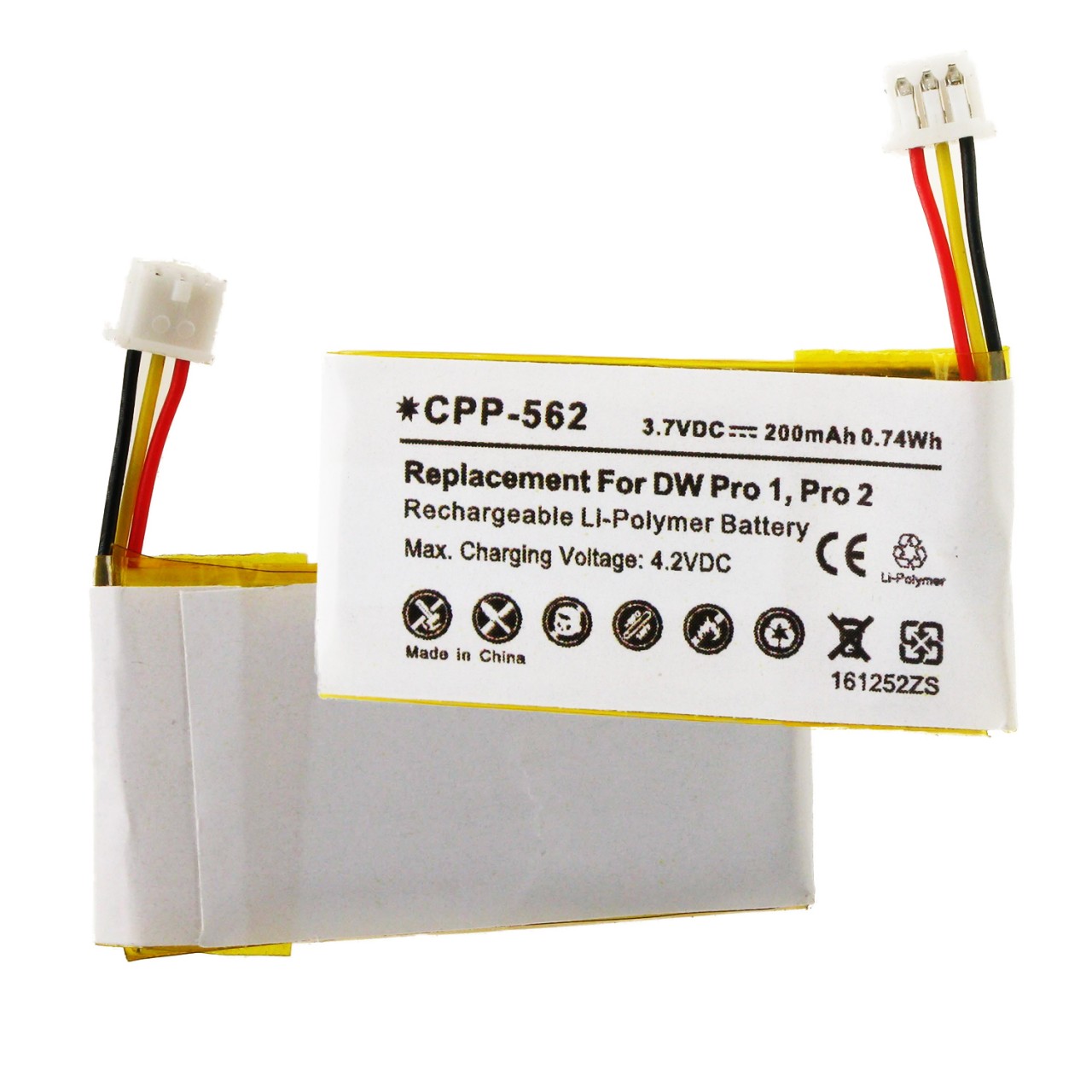 Picture of Empire CPP-562 Sennheiser DW Pro 1 Pro 2 3.7V 200 mAh Li-Poly Battery - 0.74 watt