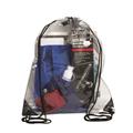 Debco P8622 Stadium Clear Drawstring Bag - Clear / Black - 12 Pack Debco P8622 Stadium Clear Drawstring Bag - Clear / Black - 12 Pack