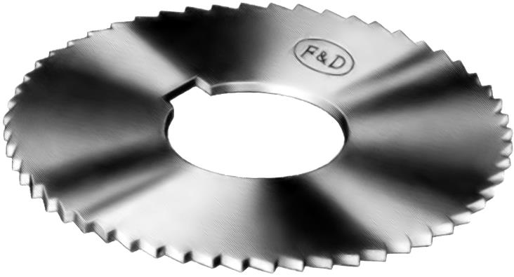 15122-B824 Screw Slotting Saw, High Speed Steel - 2.75 dia. x 0.081 W x 1 Hole x 12 Gauge with 72 Teeth -  F&D Tool