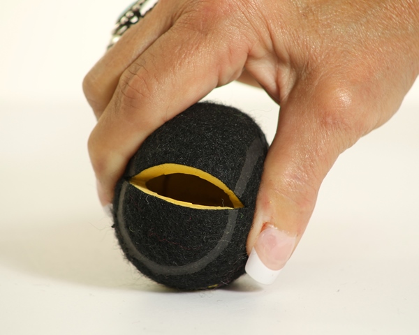 2.4 in. Black PreCut Balls with 50 mm Slit Cut - 4 Count