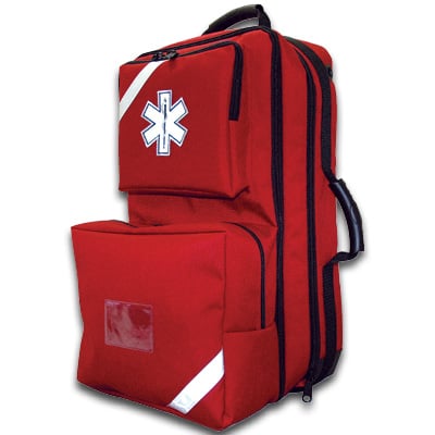 911-84550RD O2 Trauma AED Backpack, Red