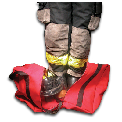 Step-In-Gear Bag, Polyester, 19 1/2 in W, Red