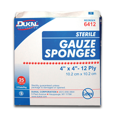 922-00104 Gauze Pads, 4 x 4 in. - Box of 25