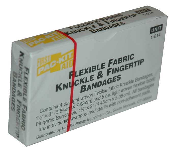 Picture of Certified Safety 922-00122 Unitized Assorted Fingertip & Knuckle Bandages&#44; Box of 9