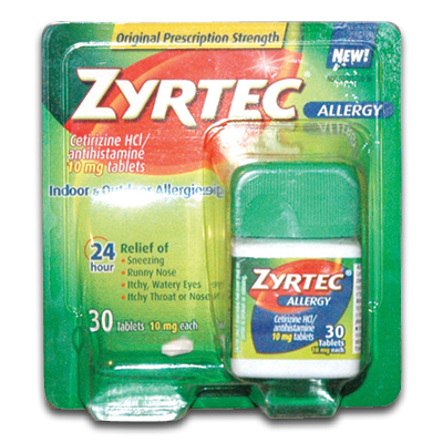 Picture of Zyrtec 922-00203 10 mg Zyrtec Allergy Relief&#44; Box of 30
