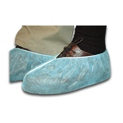 Shoe Covers - Blue - Box of 150 - Durable and Non-Skid