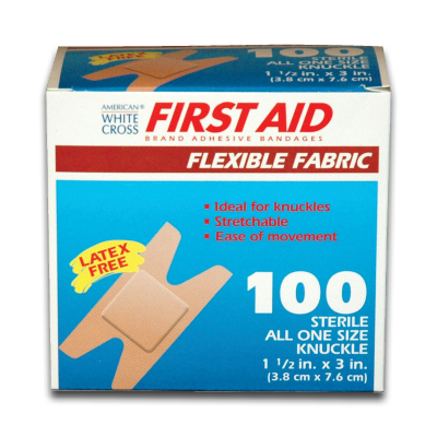 Picture of American White Cross 922-07012 Knuckle Bandages&#44; Medium - Box of 100