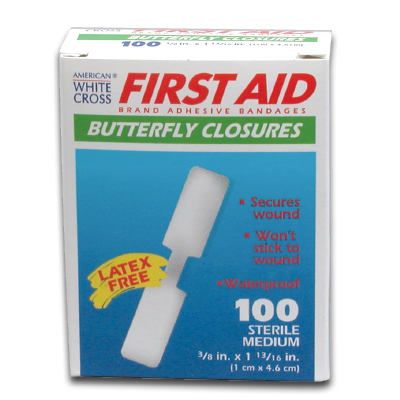 Picture of American White Cross 922-07013 Butterfly Bandages&#44; 1.81 x 0.38 in. - Box of 100