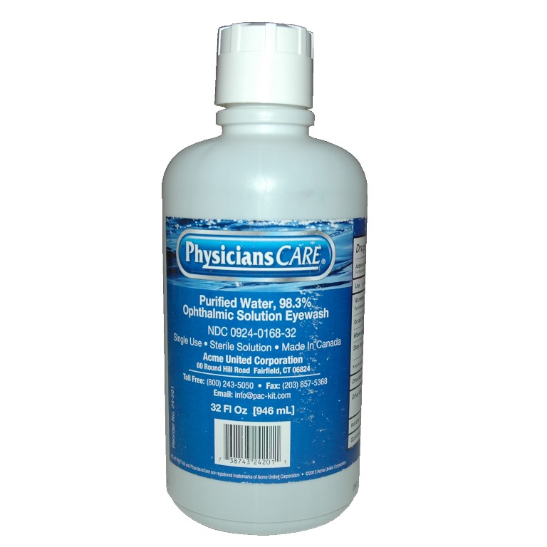 Picture of Physicians Care 922-10093 Refill for Eyewash Station&#44; 32 oz