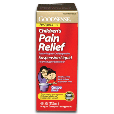 Picture of GoodSense 922-90424 Pain Relief Childrens Grape&#44; 4 oz