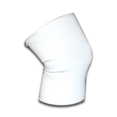 Compression Knee Support - Black - Large - Heavy-Duty Cotton Elastic
